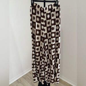 Marled by Reunited Clothing Brown and Cream Sun Pants